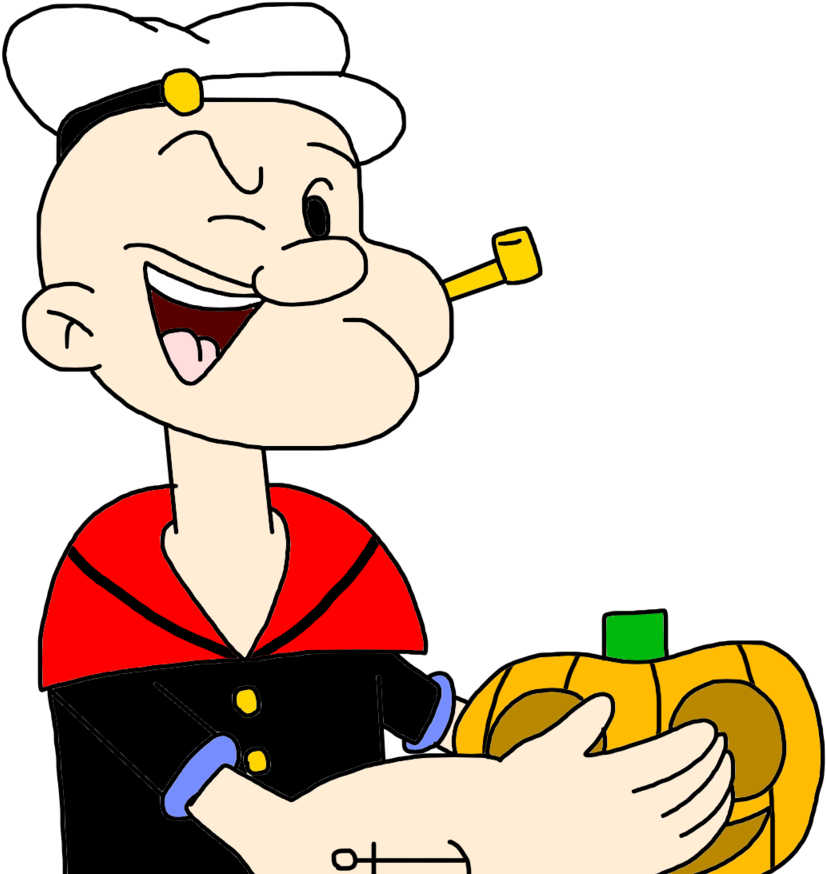 Popeye With A Pumpkin By Marcospower1996 Popeye With - Popeye (1280x960)