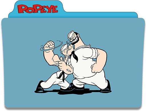 Popeye-the Sailor Man Folder Icon By Gterritory - Popeye The Sailor Vol 3 (512x512)