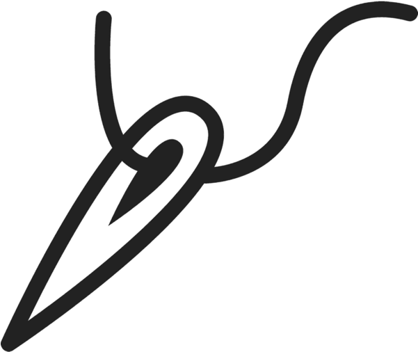 Needle & Thread Rubber Stamp - Thread (600x600)