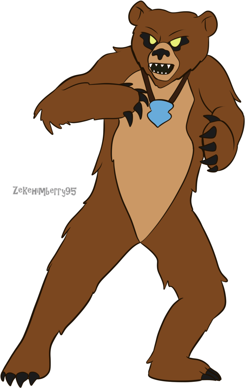 Zekehimberry95 Devil Bear By Zekehimberry95 - Scooby Doo Devil Bear (1024x1415)