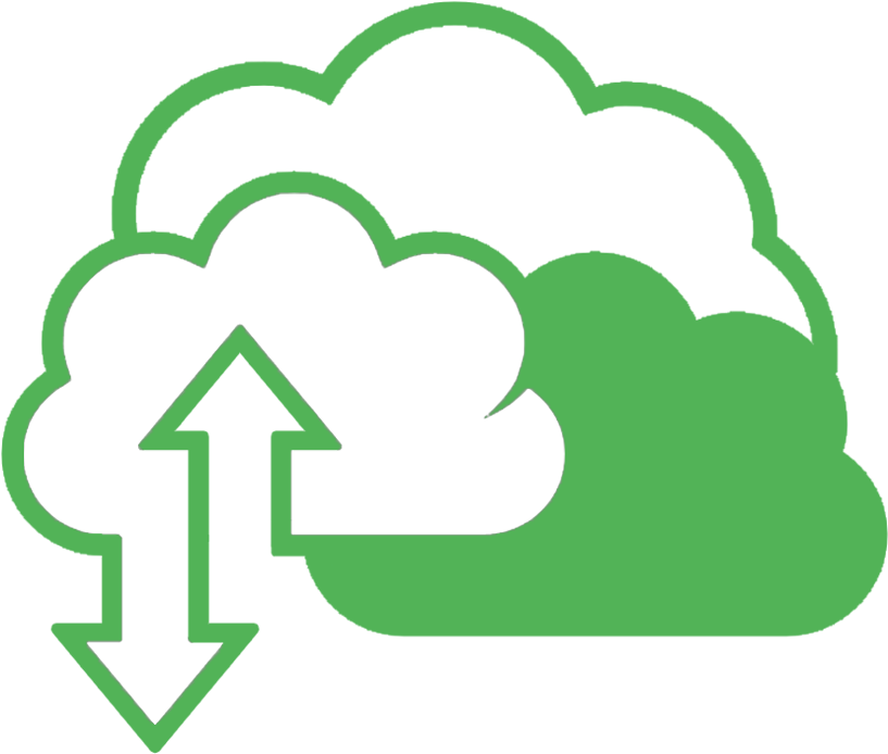 Cloud Services Icon - Clip Art Black And White Thunder (1000x700)