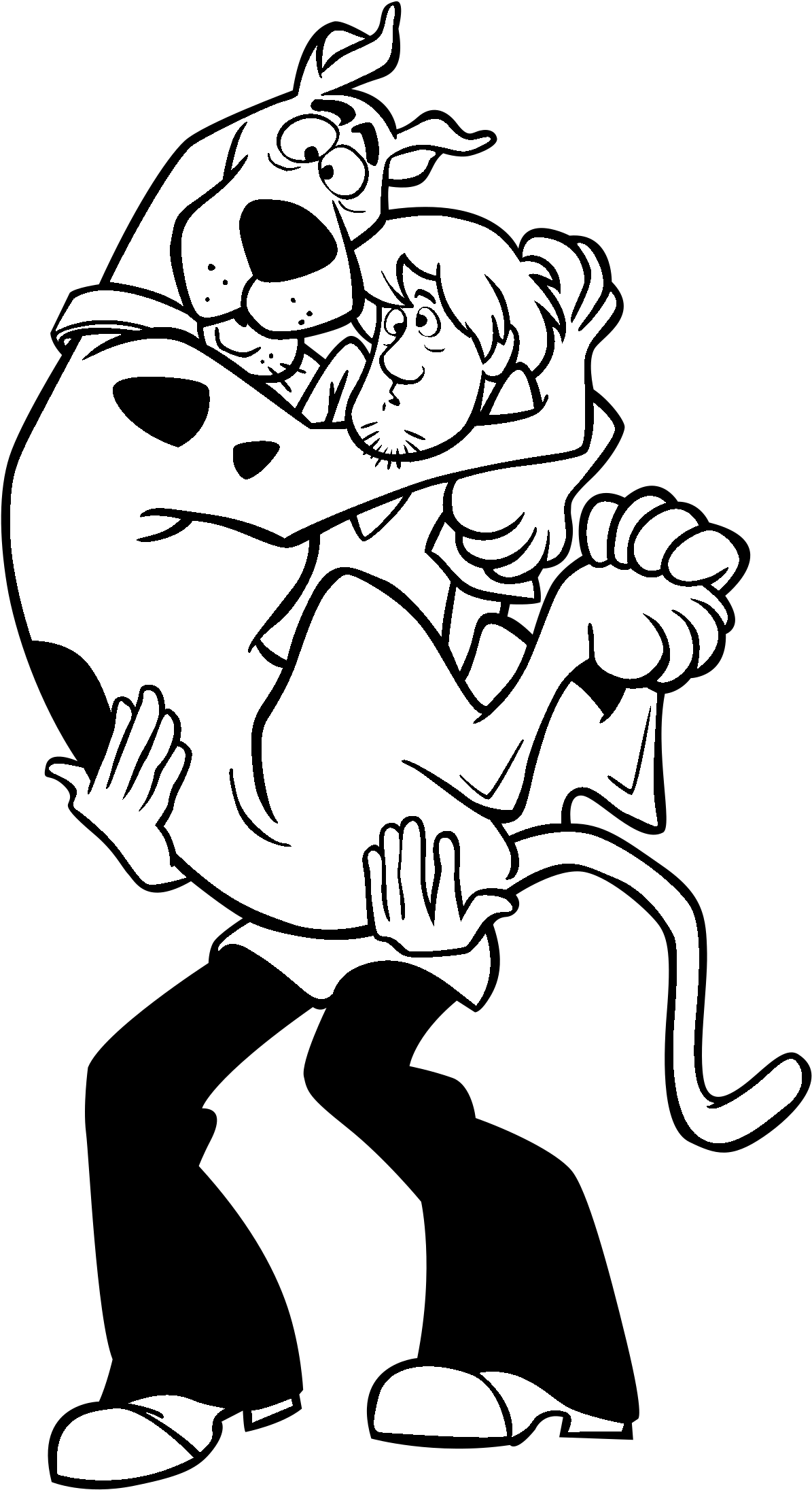 Scooby Doo Logo Black And White - Scooby Doo (2400x2400)