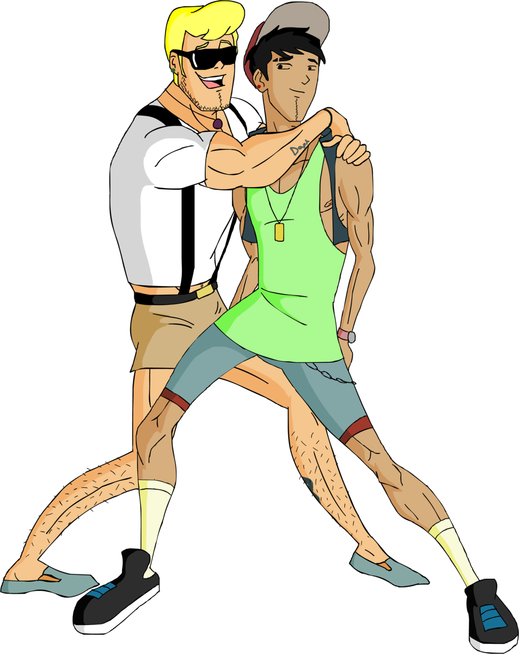 Fred And Rex - Shaggy And Fred Yaoi (1024x1290)