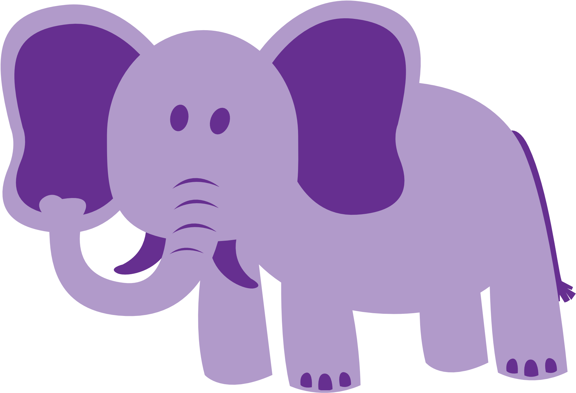 Colorful Animal Elephant Geometry 1969px 116 - Elephant Purple (1969x1969)
