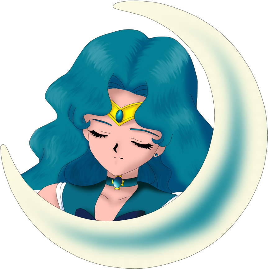 Sailor Neptune Cresent Head By Anthro7 - Illustration (900x894)