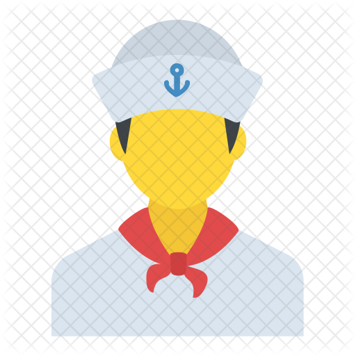 Navy Sailor Icon - Illustration (512x512)