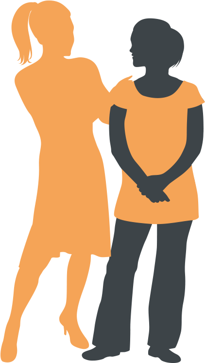 You Will Have Weekly Contact With Your Mentor, Who - Mentor Silhouette Png (827x827)