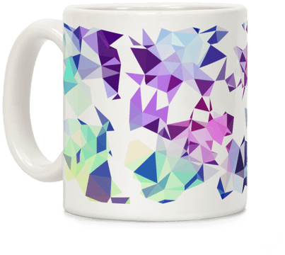 Rainbow Geometry Coffee Mug - Coffee Cup (484x484)