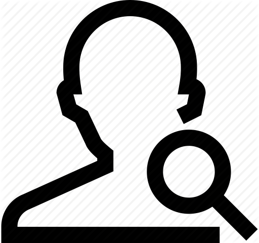 Avatar, Investigate, Magnifier, Male, Man, Search, - Investigate Silhouette (512x480)