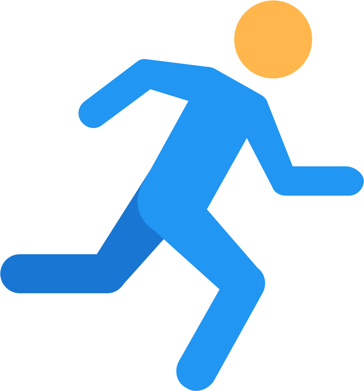 Running Icon Color Png (1600x1600)