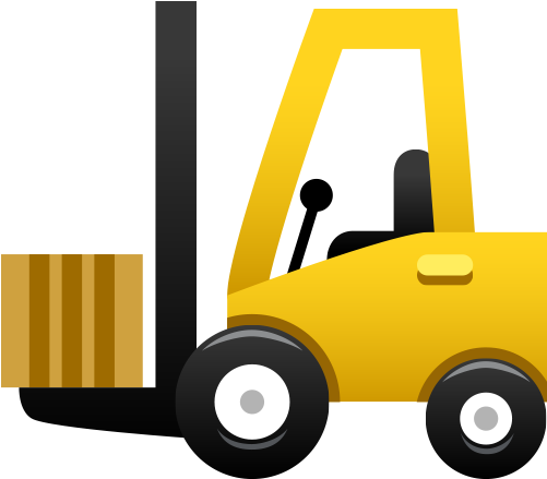 Forklift Heavy Equipment Logistics Machine Truck - Forklift Cartoon (500x500)
