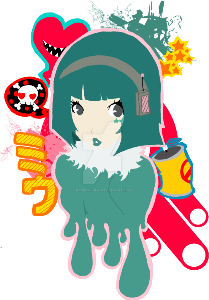 Jet Set Radio-bubblegum Crisis By Patrickkuma - Jet Set Radio Fan Game (755x1058)