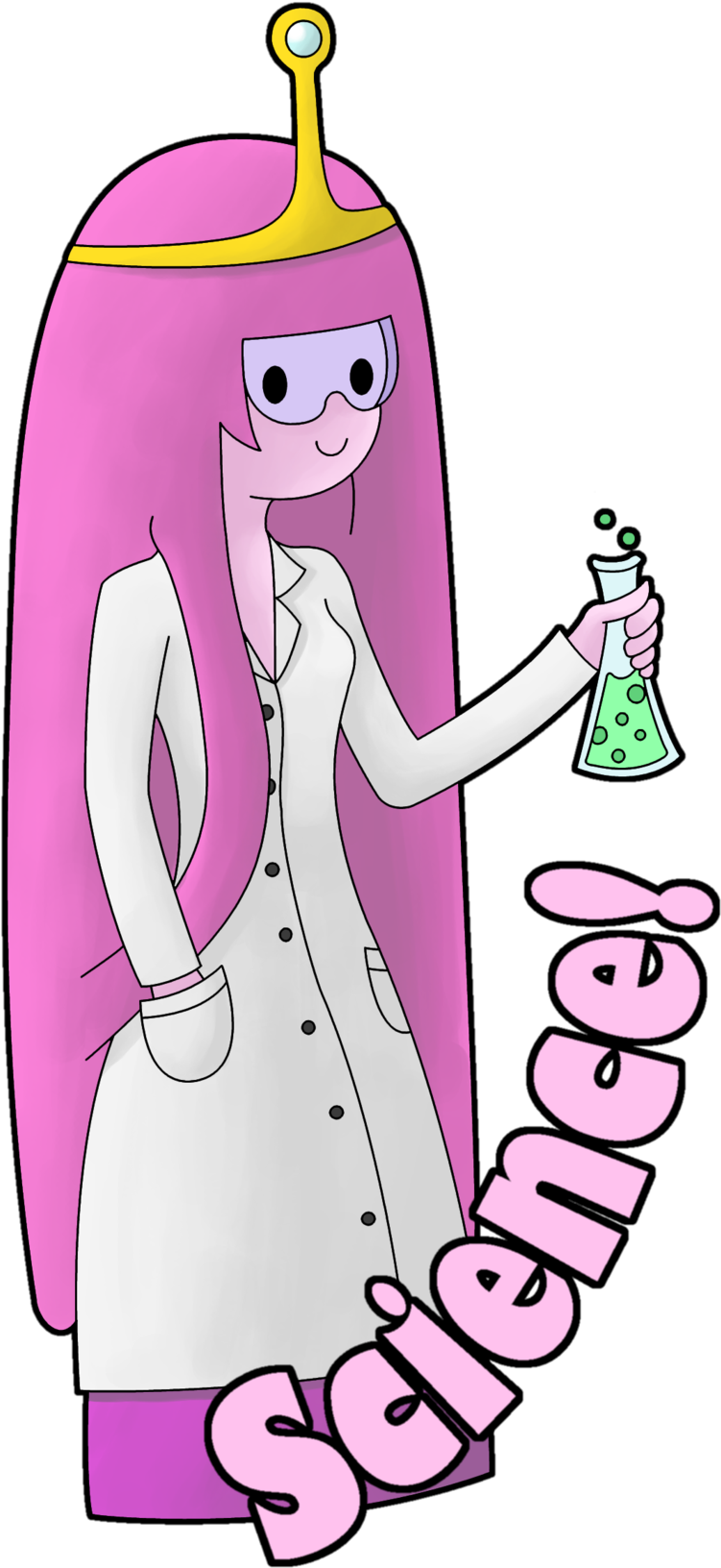 Science By Herbivoreross Princess Bubblegum - Chewing Gum (1280x1838)