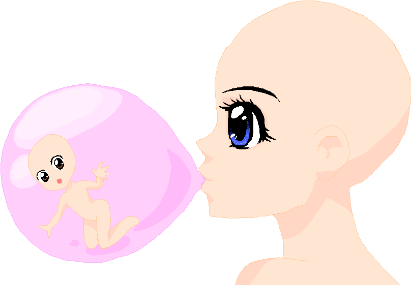 Bubblegum Base By Bunnyb133 - Anime Base Bubble Gum (900x700)