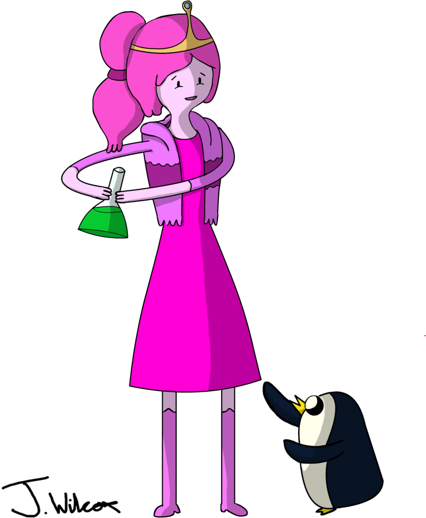 Adventure Time Princess Bubblegum And Gunter Part1 - Adventure Time Princess Bubblegum Cute (900x1073)
