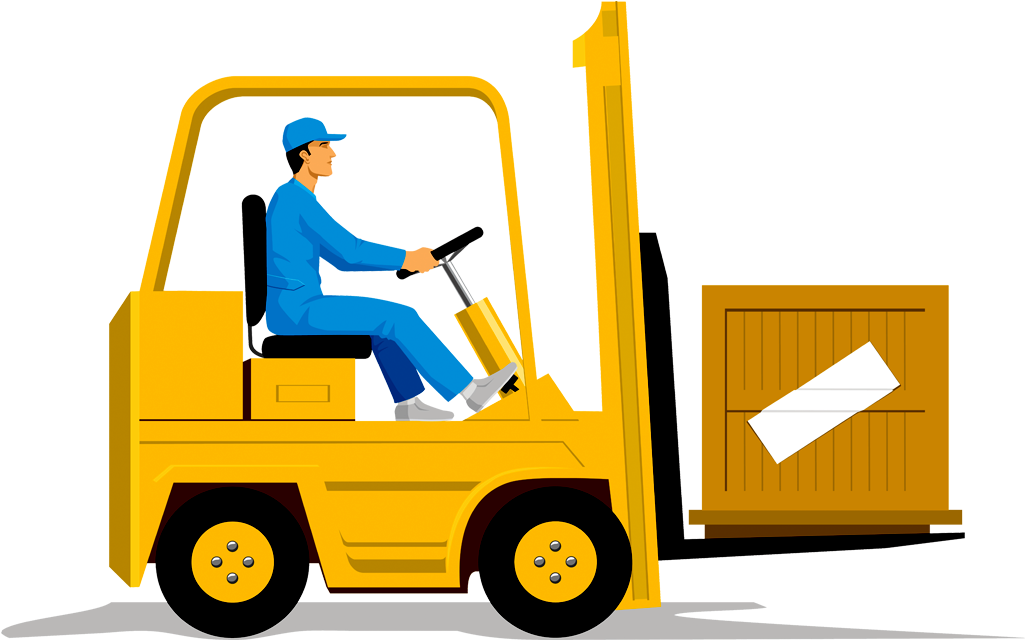 Carro Em Png - Clip Art Forklift (1024x768)