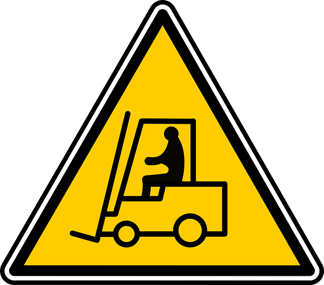 Symbol, Safety, Cartoon, Signs, Symbols, Truck - Forklift Sign (640x564)