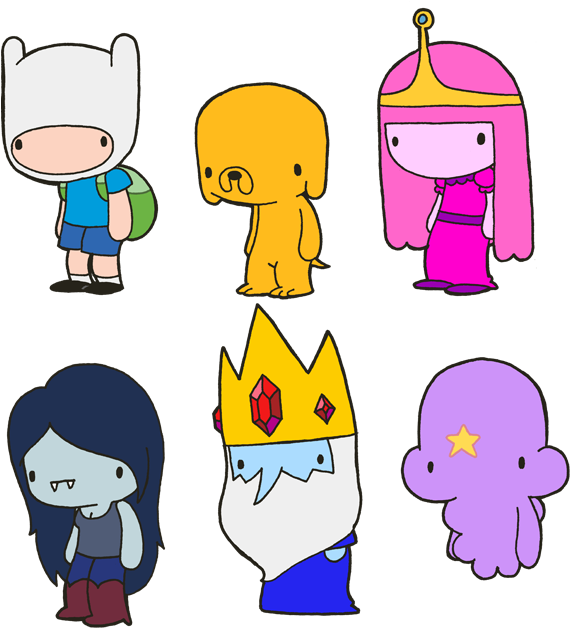 Lil' Adventure Time - Adventure Time Cartoon Network Characters (610x650)