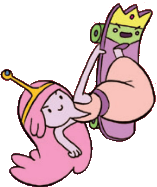 Princess Bubblegum Riding Skateboard Princess - Adventure Time (327x396)