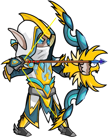 Elfy5portrait-hd - Legendary Wars Archer (376x492)