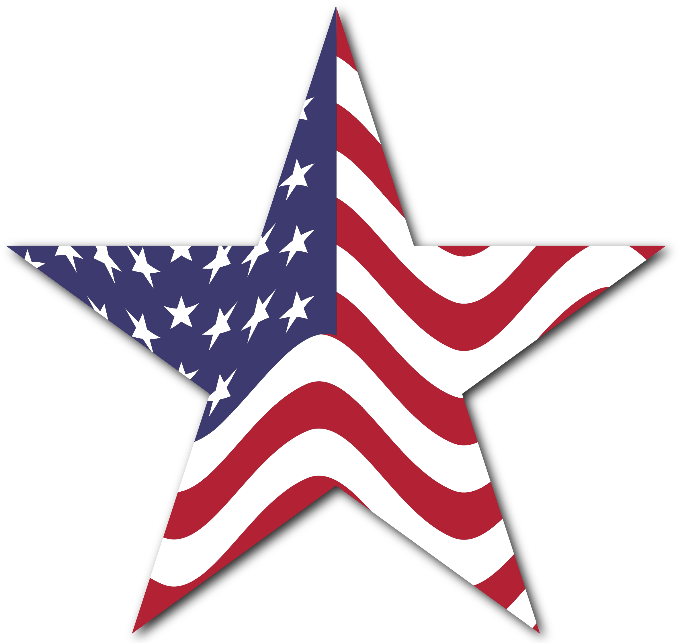 Big Image - Star With American Flag (2400x2283)