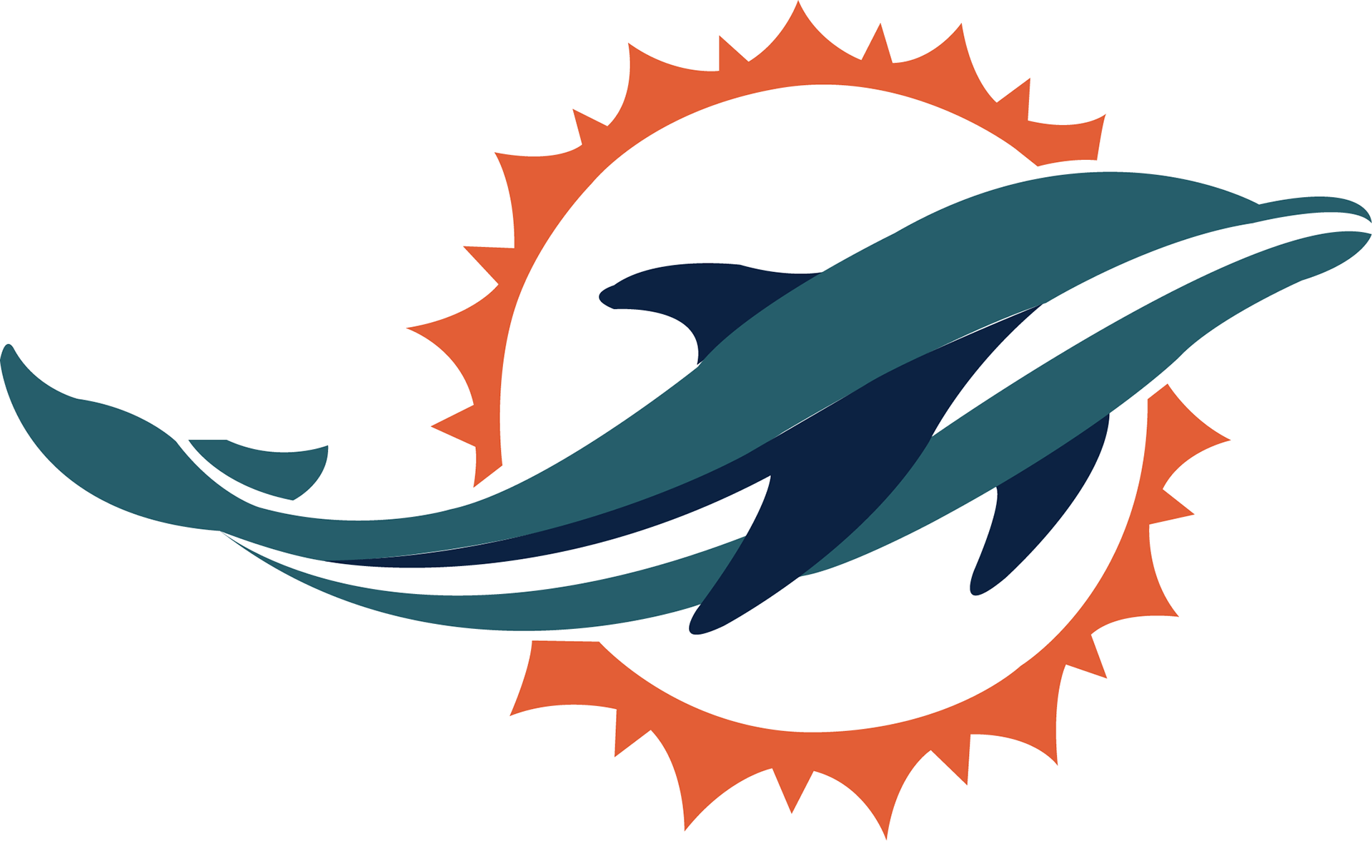 Top Left Is A Version Of Batman, Top Right Is The Miami - Miami Dolphins New Logo (1920x1178)