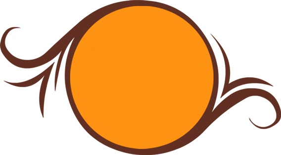 The Chocolate Café With Heart - Logo Transparent Chocolate Circle Background (568x315)