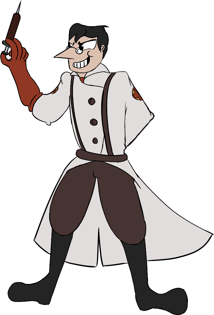 Cuphead Fortress Medic Boss Concept Art - Art (966x1200)