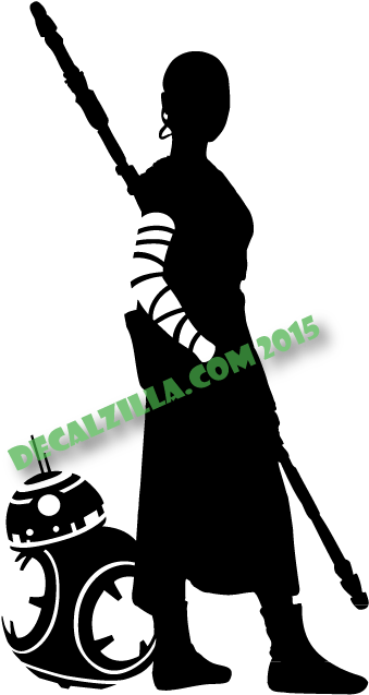 Star Wars Vii Rey Cardboard Stand-up (469x671)