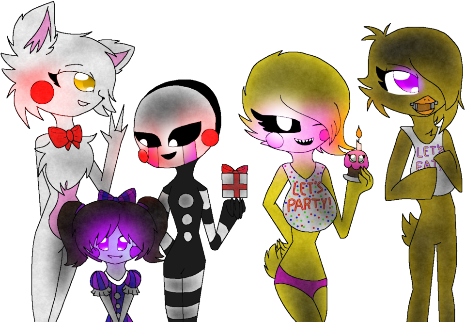 Ladies' Night Fnaf By Annalight2314 - Cartoon (1024x683)