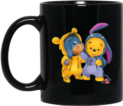 Eeyore And Pooh Coffee Mug Tea Mug - Mornings Are For Coffee And Contemplation Mug Black (480x480)