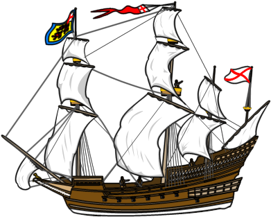 Caravel Clipart Explorer Ship - Tudor Ships Tudor Ships (420x342)