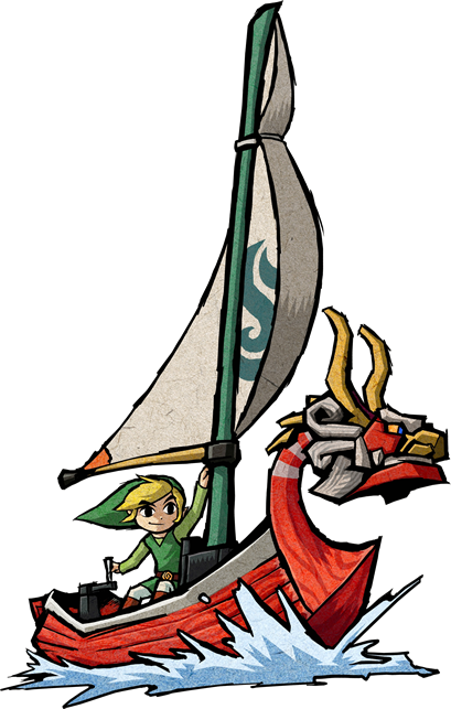 Wind Clipart Boat - Wind Waker King Of Red Lions (409x643)