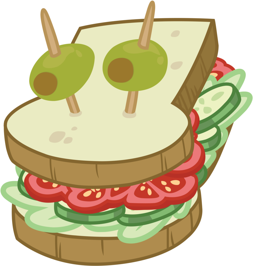 Sandwich By Birthofthepheonix Sandwich By Birthofthepheonix - Еда Для Пони (1024x1024)