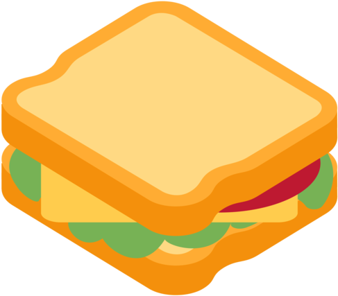 Twitter - Sandwich Emoji (512x512)