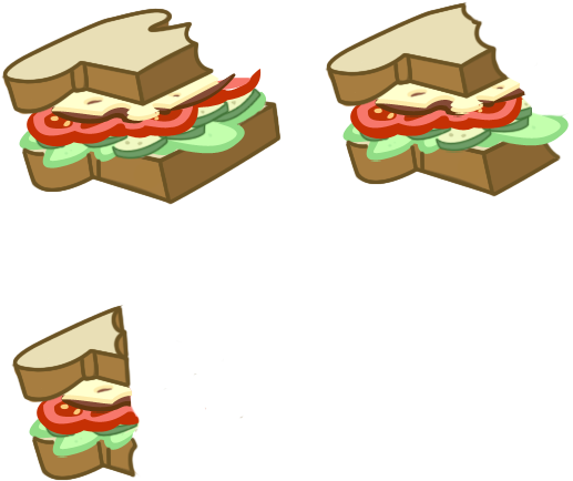 Tritebristle 59 26 [vector] The Fate Of The Sandwich - Mlp Food Vector (543x503)