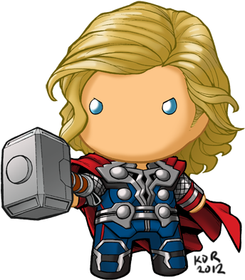 Chibidoll Thor By Kevinraganit - Thor Cute (393x427)
