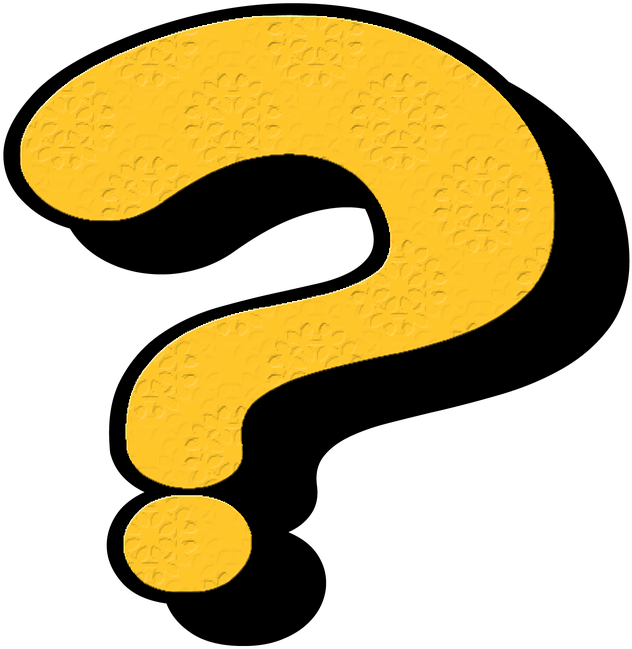 Question Mark Clipart Punctuation - Signo De Interrogacion Amarillo Png (1672x1716)
