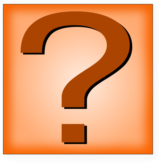 Question Mark Orange Button Clip Art - Cafepress Trivia Joke Coffee Tray (637x900)