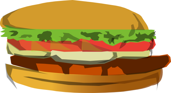 Bad - Bad Hamburger Clipart (600x326)