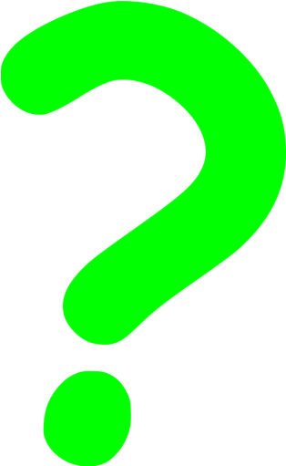Bright Green Question Mark (512x512)