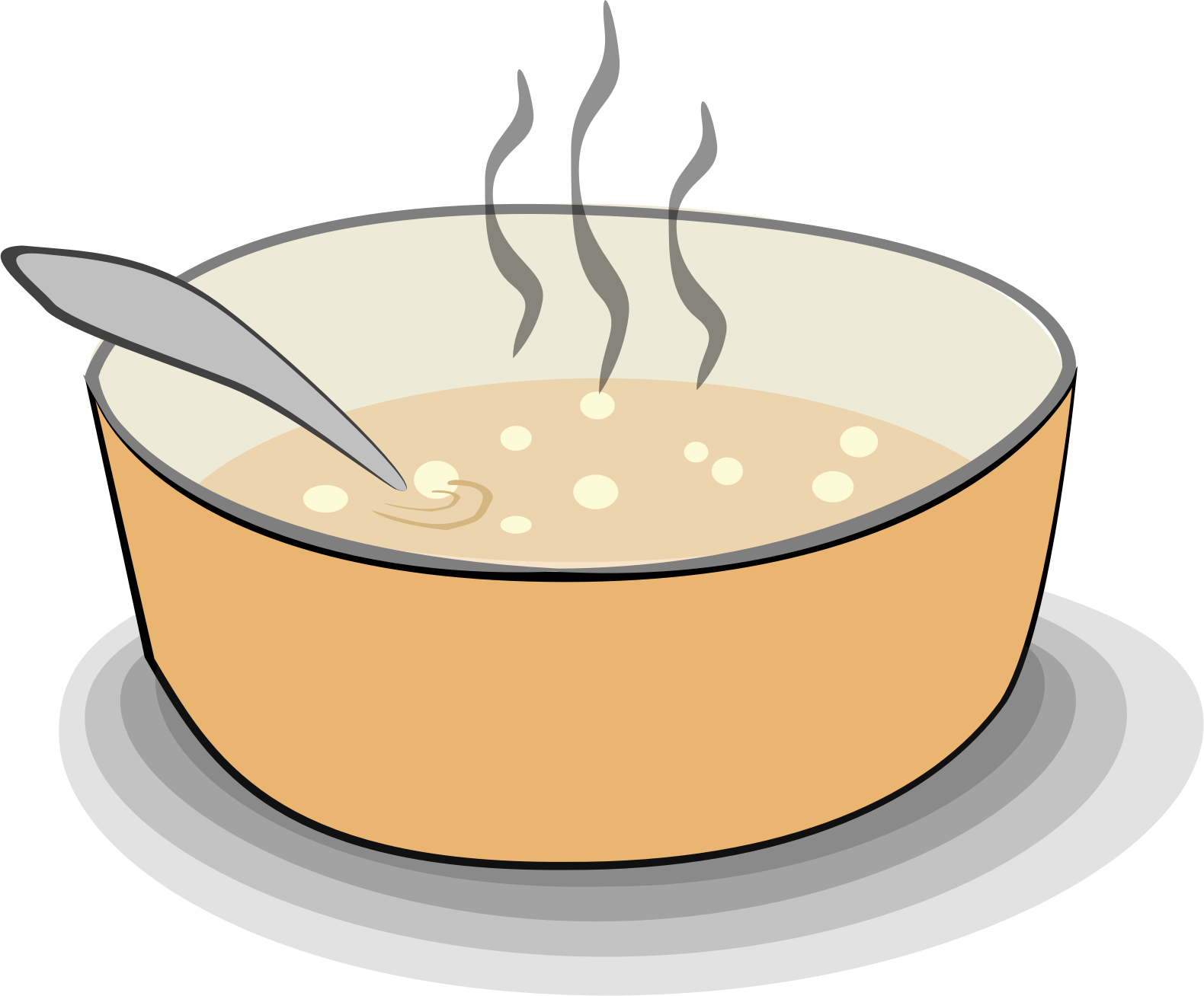 Clip Art Soup With Photos Medium Size - Soup Clipart (1580x1308)