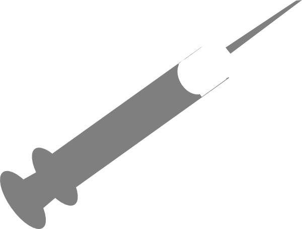 White Syringe Clip Art (600x455)