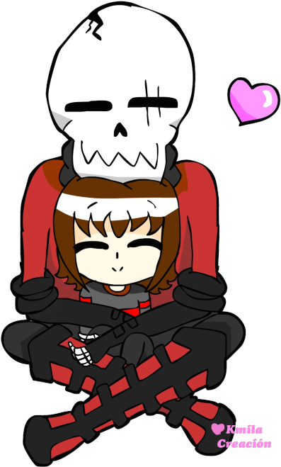 Turkey Hunter Clipart - Heavenfell Frisk X Papyrus (500x725)