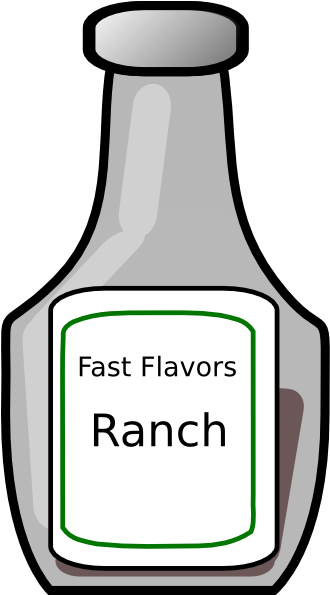 28 Collection Of Ranch Bottle Drawing - Clip Art (390x594)