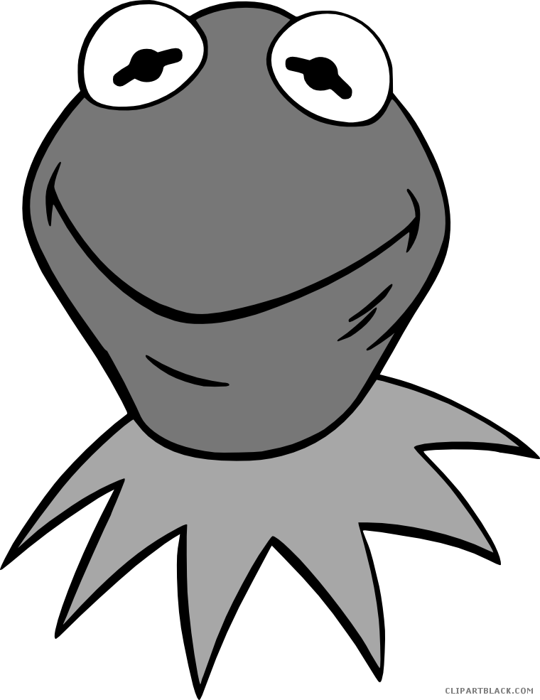 Kermit The Frog Animal Free Black White Clipart Images - Kermit The Frog Drawing (760x985)