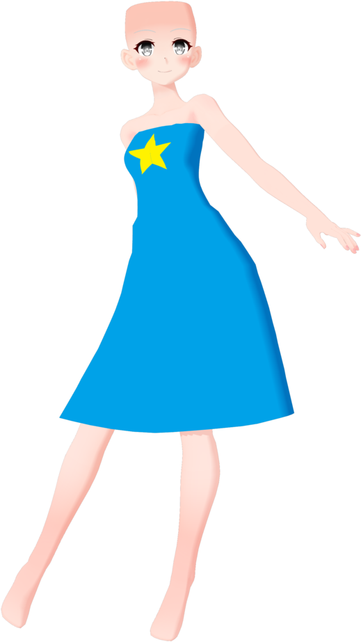 Simple Dress Dl By Mikumikuknight - Cartoon (858x930)