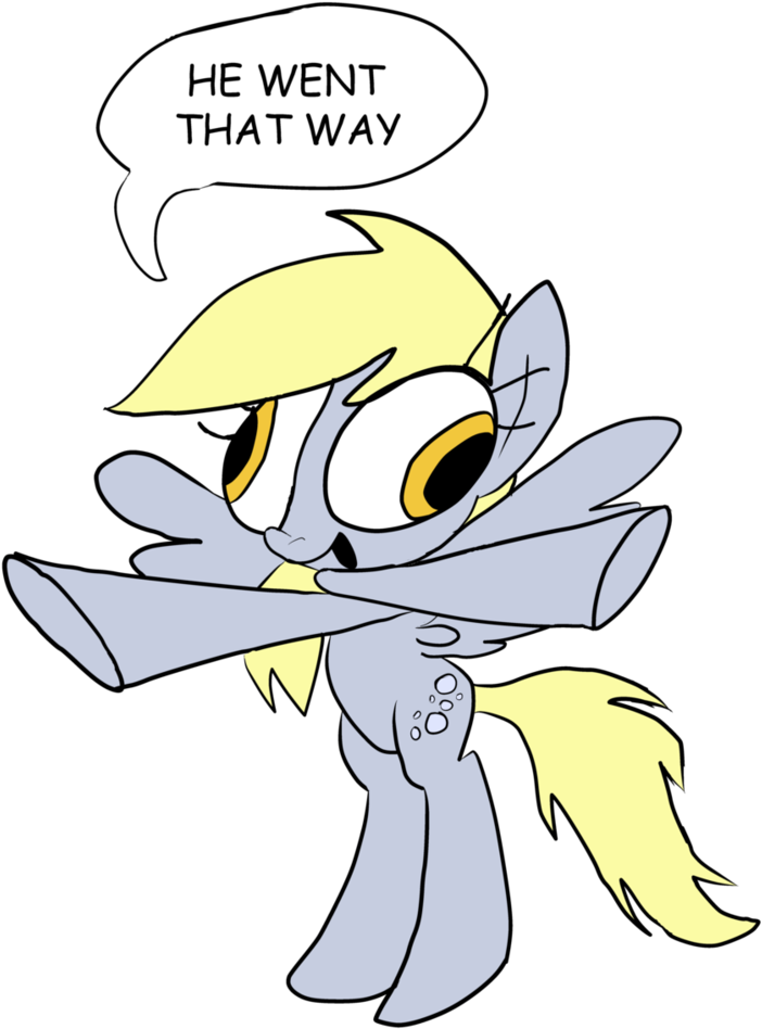 Which Way Did He Go Derpy By Waggonercartoons - Cartoon (752x1063)