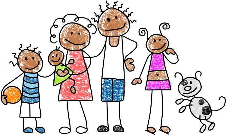 Cropped Front Page Clip Art3 - Family Clipart (800x466)