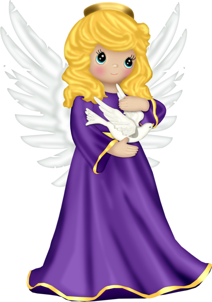 Angels - Christmas Tree Angel Clipart (717x1024)
